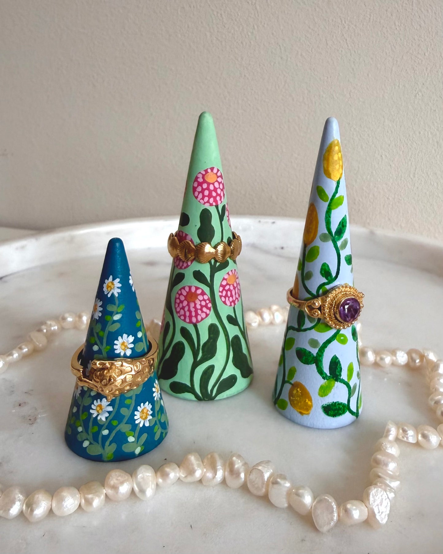 kleurijke ringhouders zomer bloemen 
