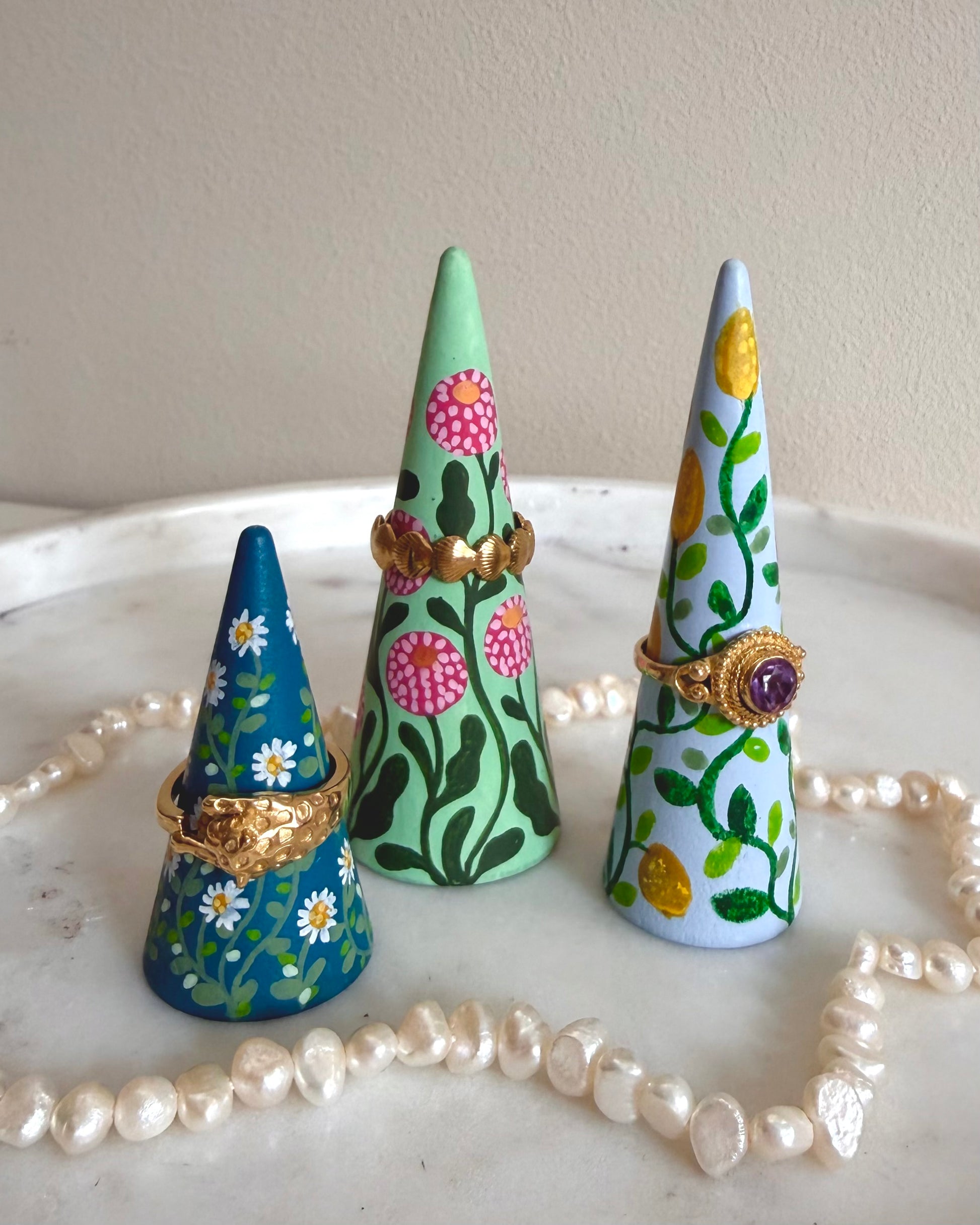 kleurijke ringhouders zomer bloemen 