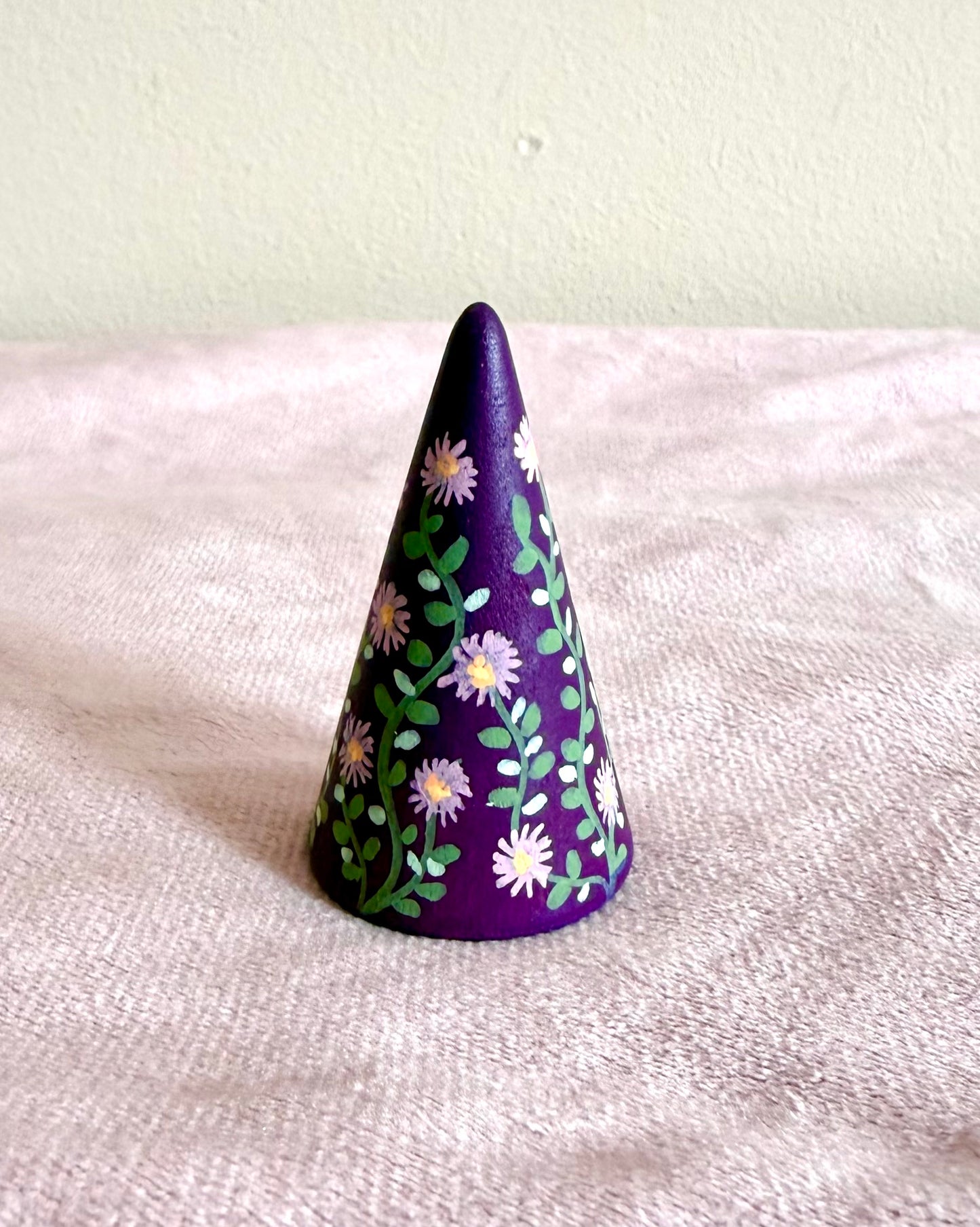 purple ringcone with lilac flowers