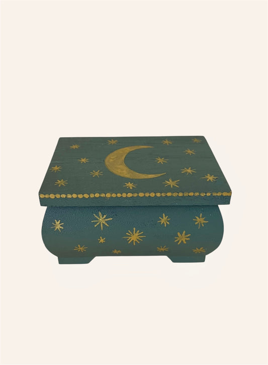 groene sieradendoos ringkistje roze bekleding fluwelen voor mooie gouden vintage ringen 